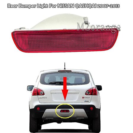 Bakre Støtfanger Reflektorlys For Nissan Qashqai 2007-2013 Bakre Midtre Bremselys Stopplys Baklys Reflektor Biltilbehør