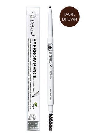 Depend Cosmetic Eyebrowpen. Slim&Thin Darkbrown - Nude - ONE SIZE