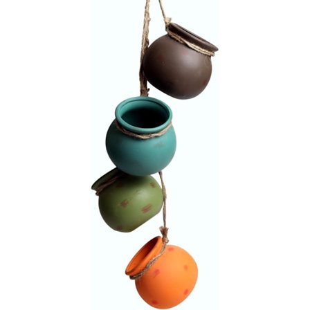 4 st 4,0 tum Hängande Sukkulentkrukor Hängande Keramikkruka Vägg- eller Takmontering Hängande Keramikväxtkruka Hängande Kruka Hängande Hängande