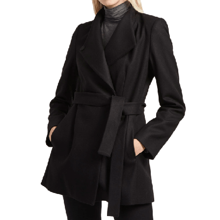 French Connection Kappa Felt Crossover Jackor Dam Svart 8