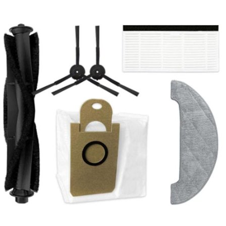 Huvudsidoborste Hepa-filter dammpåse Moppdukar Rag For Viomi S9