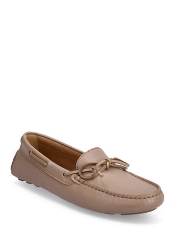 Eve Driver-C Mokasiner Lave Sko Beige BOSS*Betinget Tilbud