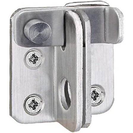 Skydedørslås i rustfrit stål, kraftig skydedørslås i rustfrit stål, stanglås, sikkerhedslås til lille hængelås til dør, vindue, skab
