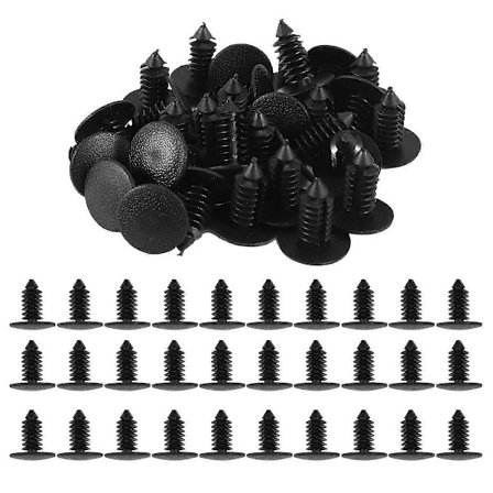 30 stk. 9 mm x 8 mm hul plastbil træclips nitter holder - Perfekt