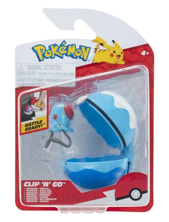 Proxy | Pokemon Clip N Go Tentacool W Dive Ball | ONE SIZE