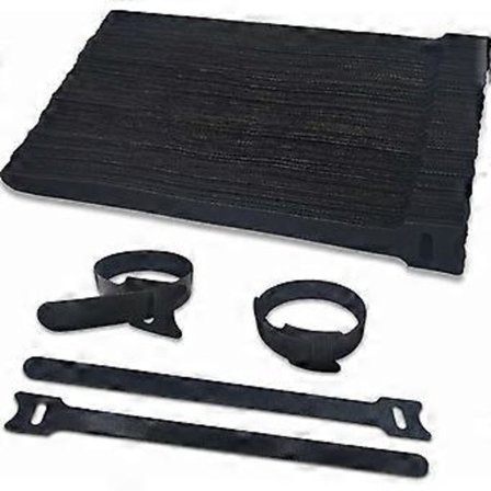 Nippusiteet 100 kpl Naarmuuntumattomat nippusiteet Teippi 200 mm x 12 mm Uudelleenkäytettävä kaapelinpidike Helppo leikata kaikkien kaapeleiden 