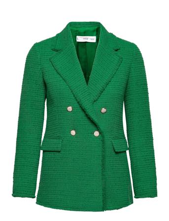 Quintin Blazers Double Breasted Blazers Grøn Mango