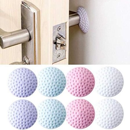 Väggskydd, självhäftande dörrknoppsskydd dörrstopp gummidörrhandtag stopp 8 st