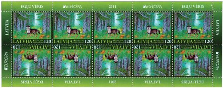 Letland - EUROPA 2011 - Postfrisk ark