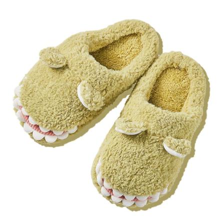 Vuxna Barn Rund Toe Animal Plysch Toffel Sovrum Hem Skor