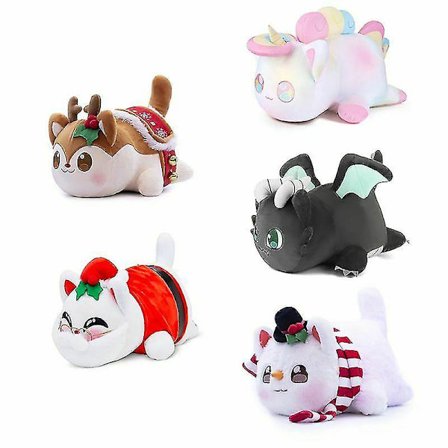 Aphmau Cat Stuff Toys Gosedjur Plysch Plyschdocka för tjejkudde D A