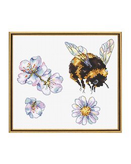 Broderikit Tavla Humla & Blomster