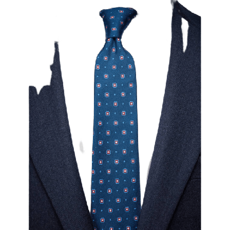 John Henric Tie Motif Kostymtillbehör Herr Blå 6,5