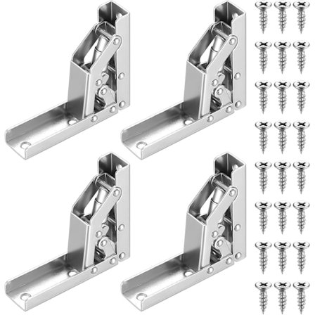 St Dörrgångjärn, 90 Grader/180 Grader Fällbara Hyllgångjärn, Fällbara Konsolbord Hyllgångjärn, Skåpdörrgångjärn för Bord Möbler