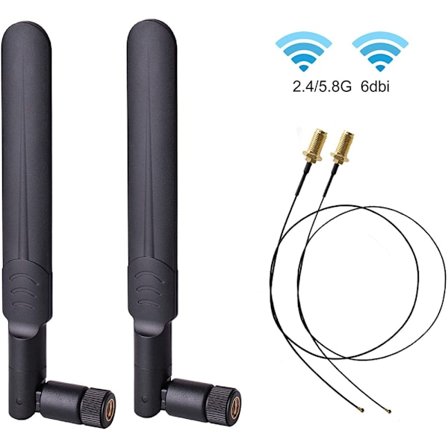 4G LTE 8dBi SMA Han-antenne (2-pak) Kompatibel med 4G LTE Trådløs CPE Router Hotspot Mobil Gateway Trail