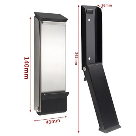 2 kpl Ovenkahvoja, ei tarvitse porata, pitää oven auki, yksinkertainen poljin, potkaise alas oven pidike, oven pohja, musta