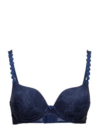 Tom Padded Bra Heartshape Lingerie Bras & Tops Push Up Bras Blå Marie Jo