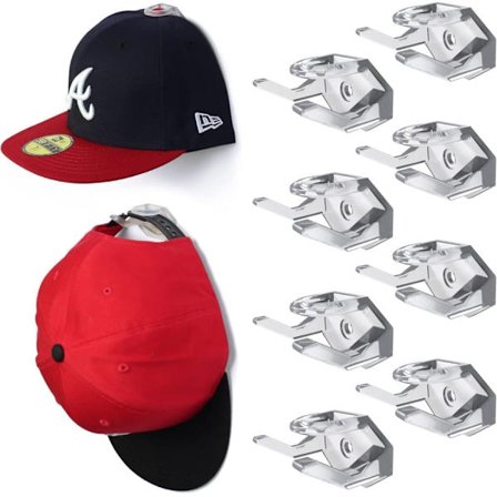 8-pak Selvklæbende Hattekroge til Væg – Kasket Holder & Krog til Høretelefoner, Pandebånd_TF_TF