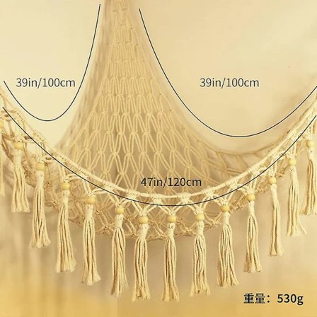 Boho Oppbevaringsnett for Kosedyr (Ekstra Stort) og Kosedyrnett eller Hengekøye for Små Kosedyr eller Plysjdyr Hvit 100*100*120