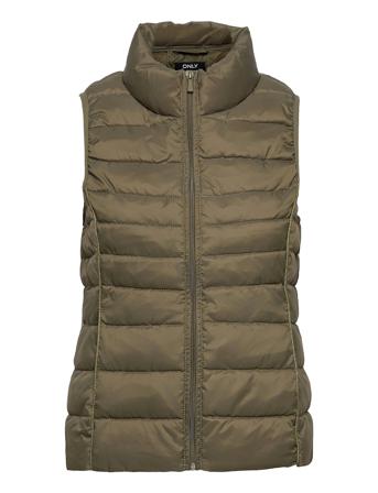 Onlnewclaire Quilted Waistcoat Otw Green ONLY