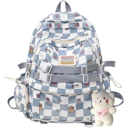 Kawaii koululaukku, tyttöjen reppu 8-12 koululaukku (sininen)
