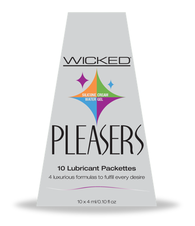 PLEASERS - Luksuriøse Glidemidler 10-pack - Vuxen.no - Vann & silikonbasert glidemedel, anal, onani, innføring, fisting & penetrasjon.