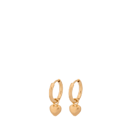 Pernille Corydon Heart Huggies Örhängen Dam Guld ONESIZE