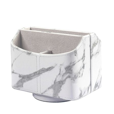 Fjernkontrollholder Roterende Lær Plassbesparende For Bord Mobiltelefon