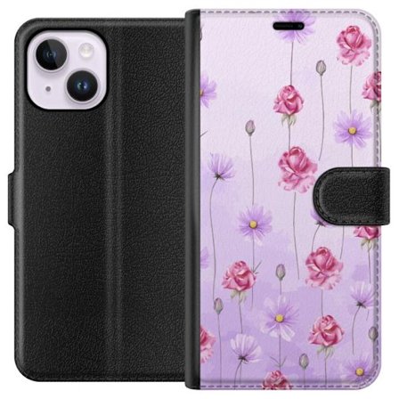 Yhteensopiva Lompakkokotelo Apple iPhone 15 Plus Petal Reverie Lilac Mist