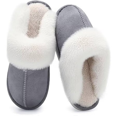 ING Tøfler Størrelse 40-41 Sklisikre Dametøfler Vintertøfler for Vintertøfler Varme Pelsede Tøfler Tøfler og Herretøfler for og Bruk