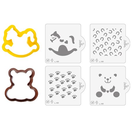 Björn/Gunghäst Utstickare/Bakmallar 6-pack