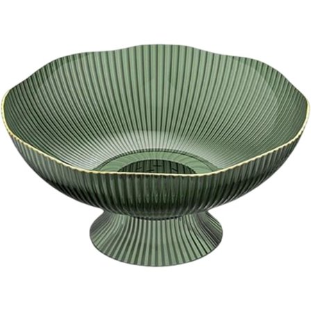Dekorativ Sockerskål i Plast, Dessertställ Skålhållare, Snacks Fruktkorg Skål Grön