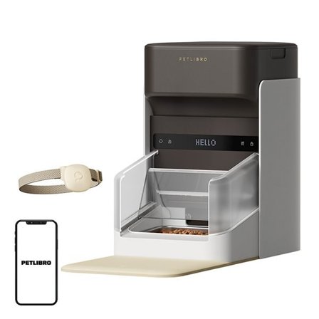 Petlibro RFID-smart matdispenser med halsbånd, 3 liter