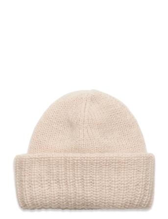 Oma Beanie Accessories Headwear Beanies Hvit Becksöndergaard*Betinget Tilbud