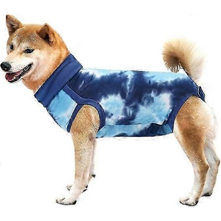 Hundåterhämtningsdräkt, Tie-Dye Återhämtningsskjorta för Husdjur, Operationsdräkt för Hundar Alternativ E-krage & Kon Skyddar Buksåren - Bra LGL