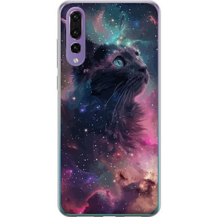 Kompatibel Mobilcover til Huawei Huawei P20 Pro Katten i Galaksen
