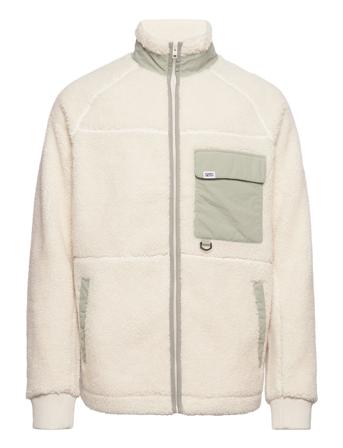 Tjm Mix Media Sherpa Jacket Sweatshirts & Hoodies Fleeces & Midlayers Hvid Tommy Jeans