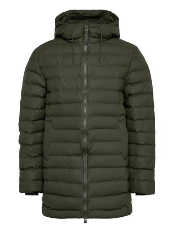 Rains Lohja Long Puffer Jacket W3T3 - Green - M
