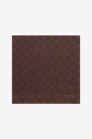 KM Home - Uld Tæppe Sydney - Brun - Uldtæpper - 300X300 - Fra Homeroom