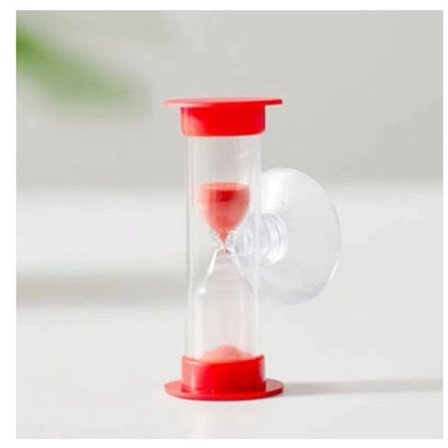 Go Go Gadget - 2 minuutin tiimalasi - imukupilla - punainen - kodin sisustus - tilaa säästävä