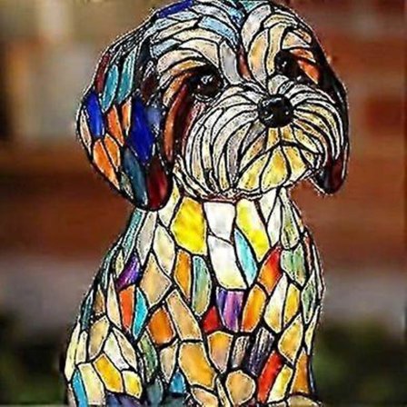 1-pakning Ny maltesisk hundelampe for hjemmedekorasjon