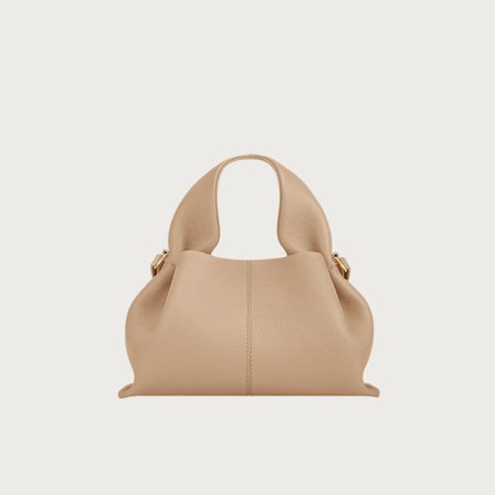 Polene Cloud Bag, Ekte Skinn, Nisje Crossbody Dumpling Bag, Nummer, Allsidig Håndveske/Skulderveske