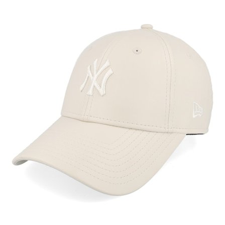 New Era - MLB Beige adjustable Cap - New York Yankees Womens Midi Pu 9FORTY Stone Adjustable @ Hatstore