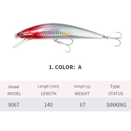 Minnow Fishing Lure Synkende Lure A A