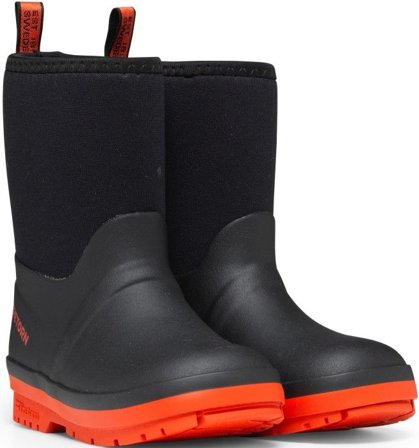 Tretorn Kuling Neoprene lasten vuorelliset saappaat, musta/oranssi