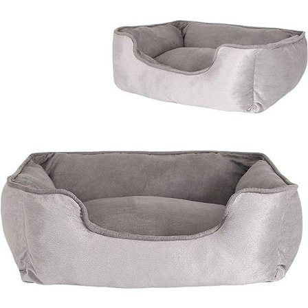 2-i-1 Hundekurv Hundekurv Vendbar Hynde, (S) 60x50 cm Grå