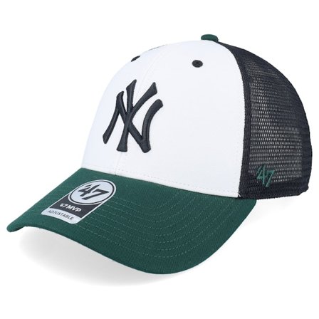 47 Brand - MLB Weiss trucker Cap - Hatstore Exclusive x New York Yankees Branson Tri Tone MVP White/Forrest/Black Trucker @ Hatstore