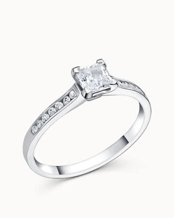 Diamantanheng Marianne 18K Hvitt Gull