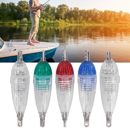 Vanntett LED Undervanns Fiske Lokkemiddel Lys Dyp Slipp Blinkende Agn Lampe Uten Krok Inkludert