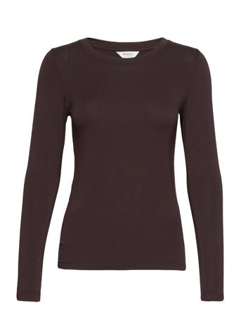 Emajapw Ts T-shirts & Tops Long-sleeved Burgunder Part Two*Betinget Tilbud